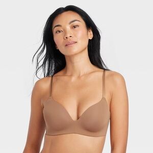 Auden Nude Plunge T-Shirt Bra